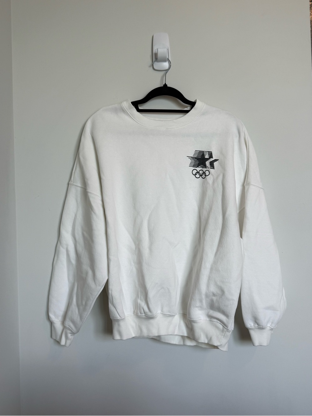 Team USA White Crewneck Sweatshirt with Olympic Logo LA2028